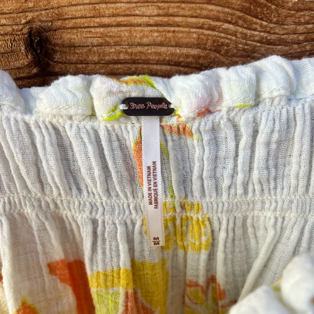 FREE PEOPLE | Floral Sundress with Tie Straps M - Picture 4 of 5